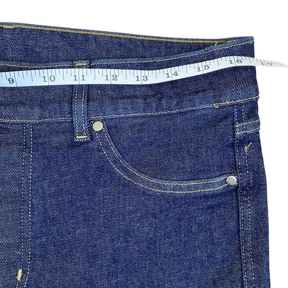 Spanx Sz XL SPANXshape EveryWear Kick Flare Jeans Raw Indigo Pull-on Stretchy 16 - Picture 11 of 16